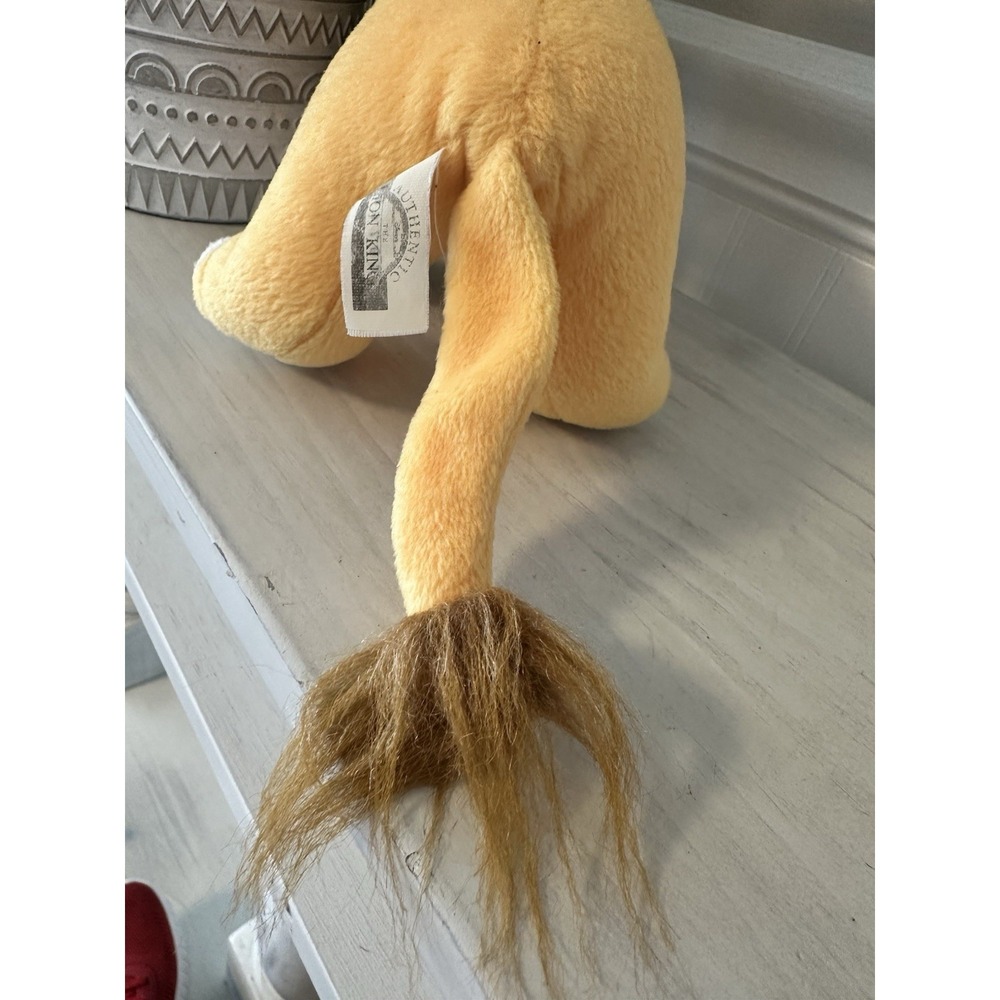 Disney Mattel Sitting SIMBA LION KING Stuffed Animal Plush Toy Vintage 1993 - Picture 6 of 9